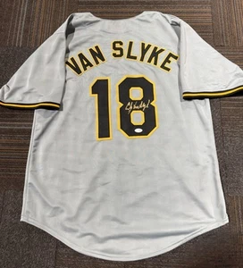 Andy Van Slyke Signed Custom Pittsburgh Pirates Gray Baseball Jersey (JSA) - Picture 1 of 2
