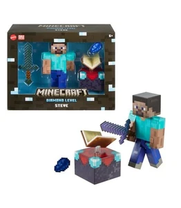 Minecraft Diamond Level Steve Actionfigur, 3 Zubehörteile, 5,5 Zoll Sammler - Bild 1 von 6