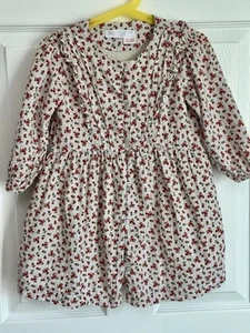 Zara Kids Dress Floral Pattern One-Piece Dress Size 4-5 4T 100% Cotton - Picture 1 of 10