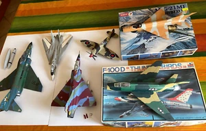 LOTTO 6 MODELLINI AEREI F100D,MIG 21,MIRAGE 2000,F4 PHANTOM,F14 TOMCAT, SPITFIRE - Foto 1 di 14