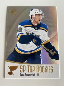 NHL Card-Scott Perunovich-SP Top Rookies-SP Authentic 2021-22-Blues - Bild 1 von 2