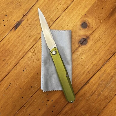 Real Steel G5 Metamorph 3,5 дюйма 14C28N стальные приглушенные зеленые алюминиевые ручки - Изображение 1 из 4