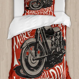 Motorrad Bettwäsche Set Erhebendes Zitat - Bild 1 von 7