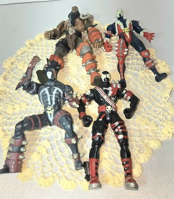 4 Spawn Figurines, 5.5 to 6" tall, 1995-96, McFarlane Toys    (C2 LCC) - Image 1 of 4