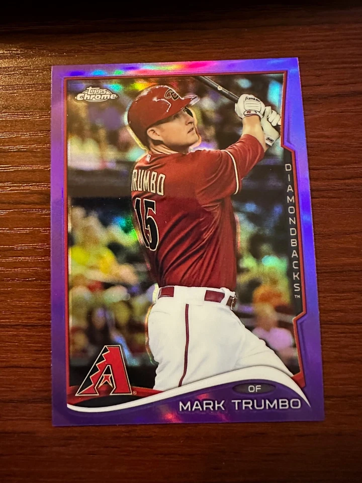 Mark Trumbo 2014 Topps Chrome #182 Purple Refractor Arizona Diamondbacks - Image 1 of 1