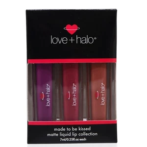 LOVE+HALO MADE TO BE KISSED MATTE LIQUID LIPSTICK 3 PC SET NEW IN BOX - Picture 1 of 1