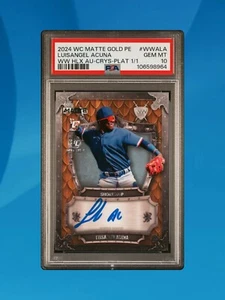 2024 Wild Card Matte - Luisangel Acuna Gold Weekend Warrior 1/1 - PSA 10 - Bild 1 von 2