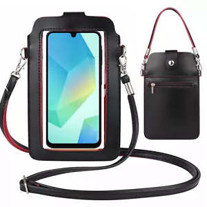 Travel Crossbody Bag Clear Screen Pouch For Google Pixel 9 Pro XL / 9 Pro Fold - Picture 1 of 11