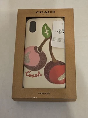  Coach F75858 iPhone XR Case Oversized Cherry Cover Protection  - Image 1 of 2