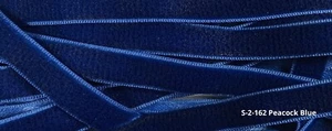 Vintage 3/8" Zoll Pfauenblau Samtband 10 Yards SWISS Made" S-2-162 - Bild 1 von 1