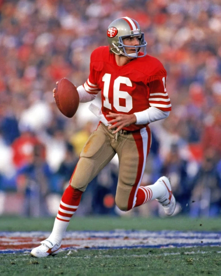 Joe Montana #16 San Francisco 49ers NFL 8"X10" Glossy Photo Print 1-EWQ - Image 1 of 1