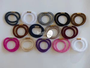 Stardust Crystal Bracelet Wrap Bracelet Necklace Magnetic Mesh Tube NEW SALE!! - Picture 1 of 31