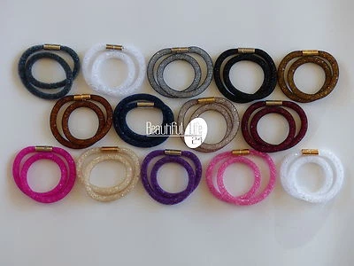 Stardust Kristall Armband Wickelarmband Halskette Magnet Netzschlauch NEU SALE!! - Bild 1 von 3