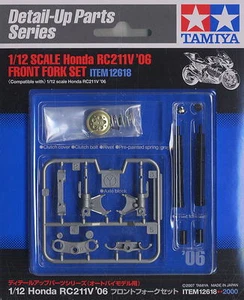 Tamiya 12618 1/12 Motorcycle Model Honda RC211V '06 Front Fork Detail Up Parts - Picture 1 of 1
