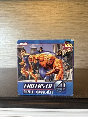 Rompecabezas RoseArt Marvel Fantastic 4 100 piezas hecho en EE. UU. 2005 Foto 1 de 4