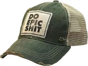 Distressed Baseball Caps Funny Trucker Hats with Sayings, Unisex (Do Epic... - Picture 1 of 2