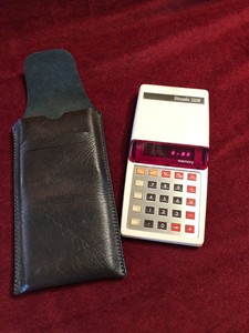 Vintage LITRONIX MEMORY 2220 Calculator Red LED 