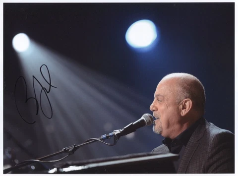 Billy Joel Signed 8 x 10 Photo Genuine In Person + Hologram COA Cover