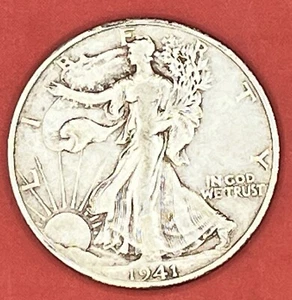 1941 Serie Walking Liberty Silber Half Dollar - Bild 1 von 2