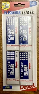 Pentel Hi-Polymer Erasers (4-Pack) In The Original Box Brand New - Picture 1 of 1