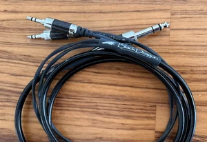 Moon Audio 6,35mm + XLR Czarny kabel Dragon do słuchawek ogniskowych - Zdjęcie 1 z 5