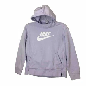 Nike Hoodie Sweatshirt Girls Size L Light Purple Pullover Swoosh Logo - Picture 1 of 5