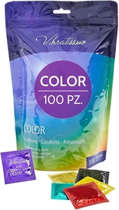 Preservativi Colorati Confezione Da 100 I Ultra Sensibili E Extra Umidi I Preser - Foto 1 di 19