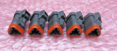 5 Pack OEM CAT 155-2260 3-Way Connector Plug DT CONNECTOR ONLY *NEW* - Image 1 of 4