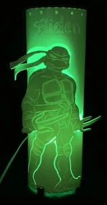 Teenage Mutant Ninja Turtles Lamp 3D Handcrafted 12” Vintage Works green bulb - Picture 1 of 12