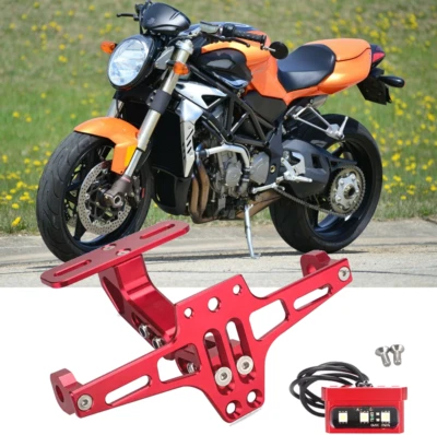 Soporte de matrícula de motocicleta CNC apto para MV Agusta Brutale 910 2017 2006-2018 Foto 1 de 4