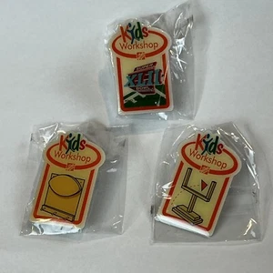 3 Home Depot Kinder Workshop Pins Fußball Thema Super Bowl XLII 2008 - Bild 1 von 2