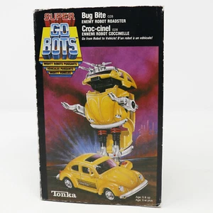 DE COLECCIÓN 1984 AÑOS 80 TONKA SUPER GOBOTS BUG BITE ENEMY ROBOT VEHÍCULO ROADSTER EN CAJA - Imagen 1 de 12