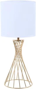 Gold Lamp, Gold Table Lamp, Small Cute Desk Lamp, Modern Nightstand Bedside L... - Picture 1 of 8