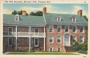 Postcard The Old Barracks Trenton NJ Linen Unposted  - Picture 1 of 2