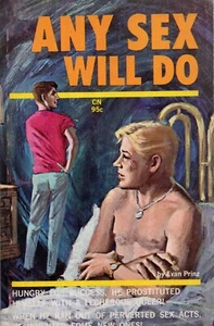 Any Sex Will Do by Evan Prinz Vintage Sleaze Gay Pulp Paperback 1965 1st Fine - Picture 1 of 1