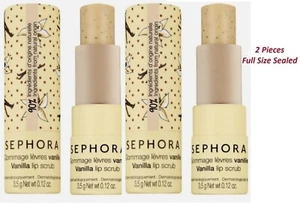 2 PC Sephora VANILLA LIP SCRUB Full Size 0.12 oz X 2 SEALED - Picture 1 of 1