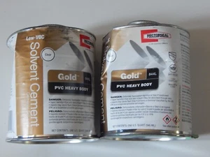 RECTORSEAL GOLD PVC HEAVY DUDY SOLVENT CEMENT 2ER PACK VERBEULTE DOSEN - Bild 1 von 3