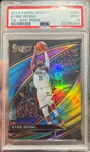 2019-20 Select Kyrie Irving Courtside Tie Dye Prizm 1/25 Card #241 PSA 9 Mint SP - Picture 1 of 1