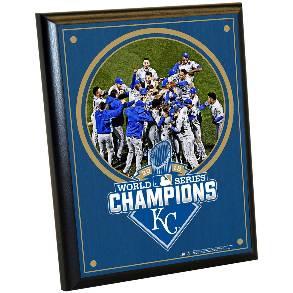 World Series 2015 Champions Kansas City Royals 2015 8x10 Plaque Steiner Sports - Image 1 of 1