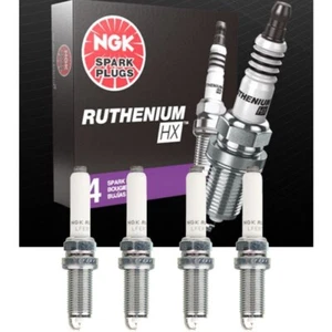 Genuine NGK Ruthenium HX Spark Plug 4PCS Set for Audi/ Porsche/ Volkswagen - Picture 1 of 5