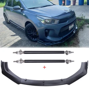 Front Bumper Lower Lip Spoiler Splitter Body Kit + Strut Rods For Kia Rio Rio5 - Picture 1 of 10