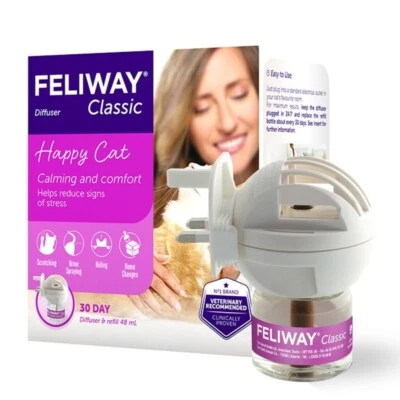 FELIWAY Cat Calming Plug-in Diffuser 30-Day Starter Pack (Diffuser & 48ml Vial) - Image 1 of 4