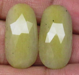 Natural Wonder Sapphire Rose Cut Faceted Pair 22.60 Cts Loose Gemstone J 2805 - Picture 1 of 5