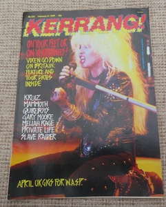 Kerrang! Music Magazine Issue No. 225 Year 1989 Vixen Cover - Picture 1 of 1