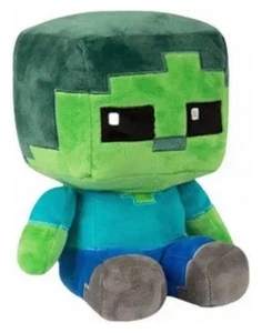 Peluche Minecraft Bedrock Creeper Zombie X1 - Picture 1 of 4