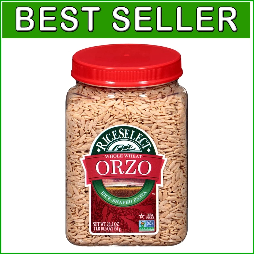 Rice Select ORZO Whole Wheat Pasta 26.5 Ounce 4 per Case.