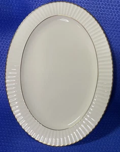 CITATION GOLD by Lenox Platter Oval 13.5" Porcelain *Has Scratches On Surface* - Picture 1 of 8