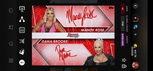 MANDY ROSE & DANA BROOKE 2021 WWE TOPPS SLAM BOWMAN'S BEST 21 SUPER RARE DIGITAL - Picture 1 of 3