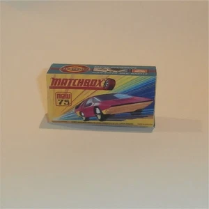 Matchbox Lesney Superfast 75 d1 Alfa Carabo 1st Issue H Style Repro Box - Picture 1 of 4