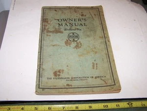 STUDEBAKER ERSKINE SIX Car Owners Manual 1920's Hit Miss Engine Oiler Steam WOW - Picture 1 of 9